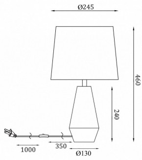 Настольная лампа декоративная Maytoni Calvin Table Z181-TL-01-W в Кунгуре - kungur.mebel24.online | фото 2