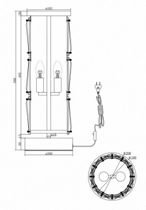 Настольная лампа декоративная Maytoni Puntes MOD043TL-02CH в Кунгуре - kungur.mebel24.online | фото 4