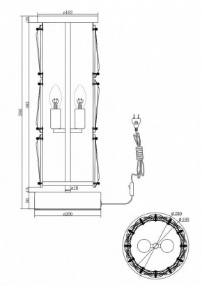 Настольная лампа декоративная Maytoni Puntes MOD043TL-02G в Кунгуре - kungur.mebel24.online | фото 3