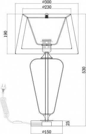 Настольная лампа декоративная Maytoni Verre Z005TL-01CH в Кунгуре - kungur.mebel24.online | фото 4