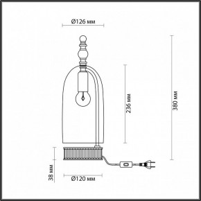 Настольная лампа декоративная Odeon Light Bell 4892/1T в Кунгуре - kungur.mebel24.online | фото 6