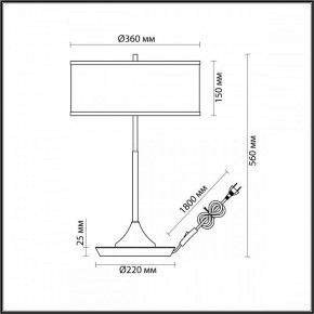 Настольная лампа декоративная Odeon Light Bergi 5064/2T в Кунгуре - kungur.mebel24.online | фото 8