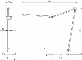 Настольная лампа офисная Elektrostandard Great a065289 в Кунгуре - kungur.mebel24.online | фото 4