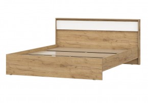 НЕКСТ 1 Кровать двойная (1.6х2.0) Дуб Золотой/Белый в Кунгуре - kungur.mebel24.online | фото