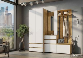 НЕКСТ 1 Вешалка с зеркалом + Шкаф 2-х ств. с ящиками в Кунгуре - kungur.mebel24.online | фото