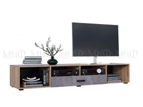 Нэнси New Тумба ТВ ЛДСП (2дв.+1ящ.) Бетон светлый/Сонома в Кунгуре - kungur.mebel24.online | фото 2