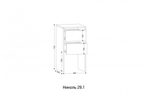 НИКОЛЬ 25 Шкаф 5-ти створчатый в Кунгуре - kungur.mebel24.online | фото 7