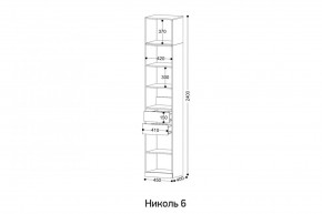 НИКОЛЬ 6 Пенал в Кунгуре - kungur.mebel24.online | фото 2