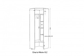 ОЛЬГА-МИЛК 9.2 Шкаф угловой с зеркалом в Кунгуре - kungur.mebel24.online | фото 2