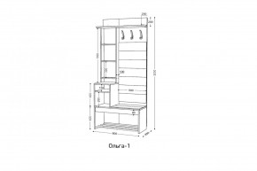 ОЛЬГА Прихожая (модульная) в Кунгуре - kungur.mebel24.online | фото 3