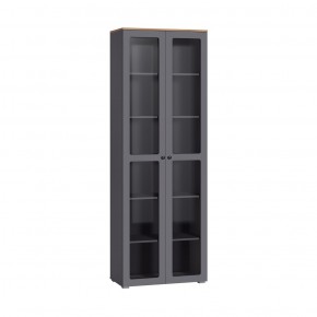 ОСТИН Шкаф-витрина 16.394.02 (графит) в Кунгуре - kungur.mebel24.online | фото