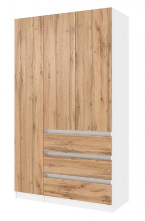 ПАРУС Шкаф 3-х ств. 1200 (белый/вотан) в Кунгуре - kungur.mebel24.online | фото