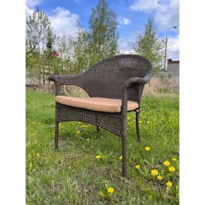 Плетеное кресло LV-140B-Brown с подушкой в комплекте в Кунгуре - kungur.mebel24.online | фото