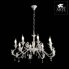 Подвесная люстра Arte Lamp Angelina A5349LM-8WH в Кунгуре - kungur.mebel24.online | фото 2