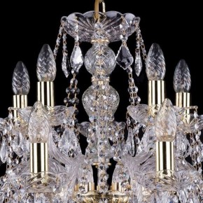 Подвесная люстра Bohemia Ivele Crystal 1411 1411/10+5/240/G/Leafs в Кунгуре - kungur.mebel24.online | фото 4