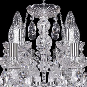 Подвесная люстра Bohemia Ivele Crystal 1411 1411/8+4/195/Ni в Кунгуре - kungur.mebel24.online | фото 4