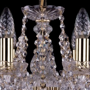 Подвесная люстра Bohemia Ivele Crystal 1413 1413/6/141/G/Leafs в Кунгуре - kungur.mebel24.online | фото 4