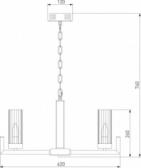 Подвесная люстра Eurosvet Arganie 60133/6 латунь в Кунгуре - kungur.mebel24.online | фото 6