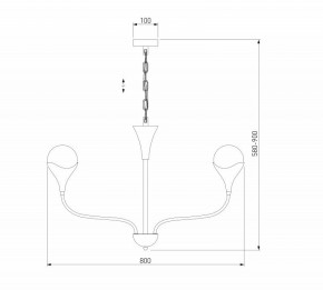 Подвесная люстра Eurosvet Calyx 60169/6 никель в Кунгуре - kungur.mebel24.online | фото 3