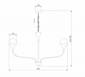 Подвесная люстра Eurosvet Calyx 60169/8 никель в Кунгуре - kungur.mebel24.online | фото 3