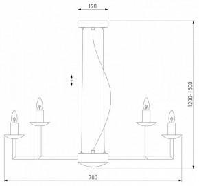 Подвесная люстра Eurosvet Cariso 60150/10 хром в Кунгуре - kungur.mebel24.online | фото 5