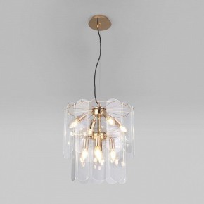 Подвесная люстра Eurosvet Claire 60170/8 золото в Кунгуре - kungur.mebel24.online | фото 2