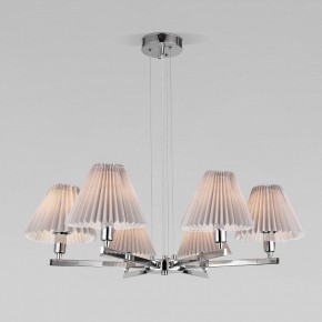 Подвесная люстра Eurosvet Peony 60136/6 хром/серый в Кунгуре - kungur.mebel24.online | фото 3
