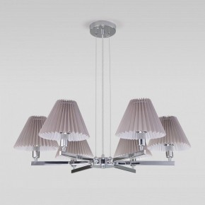 Подвесная люстра Eurosvet Peony 60136/6 хром/серый в Кунгуре - kungur.mebel24.online | фото 4