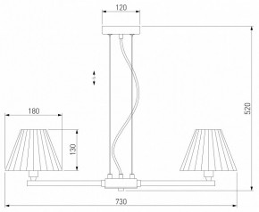 Подвесная люстра Eurosvet Peony 60136/6 хром/серый в Кунгуре - kungur.mebel24.online | фото 5