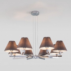 Подвесная люстра Eurosvet Peony 60136/8 хром/графит в Кунгуре - kungur.mebel24.online | фото 4