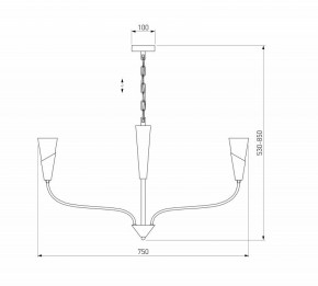 Подвесная люстра Eurosvet Rhyton 60167/6 никель в Кунгуре - kungur.mebel24.online | фото 5