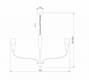 Подвесная люстра Eurosvet Rhyton 60167/8 латунь в Кунгуре - kungur.mebel24.online | фото 6