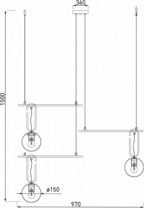 Подвесная люстра Eurosvet Riche 70143/3 белый в Кунгуре - kungur.mebel24.online | фото 4