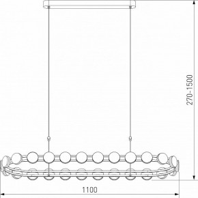 Подвесная люстра Eurosvet Tapioca 90332/26 черный в Кунгуре - kungur.mebel24.online | фото 5