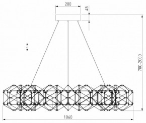 Подвесная люстра Eurosvet Uma 90369/15 медь в Кунгуре - kungur.mebel24.online | фото 4
