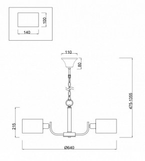 Подвесная люстра Freya Anita FR5012PL-05CH в Кунгуре - kungur.mebel24.online | фото 4