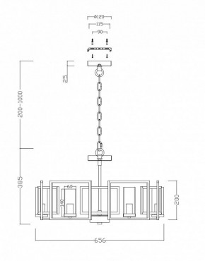 Подвесная люстра Maytoni Bowi H009PL-06G в Кунгуре - kungur.mebel24.online | фото 4