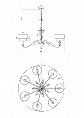 Подвесная люстра Maytoni Lillian H311-07-G в Кунгуре - kungur.mebel24.online | фото 6