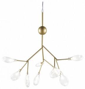 Подвесная люстра Natali Kovaltseva GRACE ll GRACE 75554/9С GOLD SATIN в Кунгуре - kungur.mebel24.online | фото