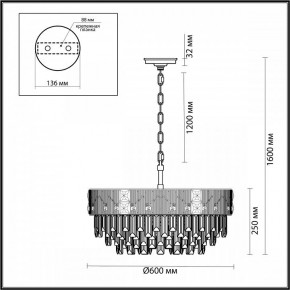 Подвесная люстра Odeon Light Fiesta 5070/12 в Кунгуре - kungur.mebel24.online | фото 2