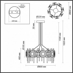 Подвесная люстра Odeon Light Magnet 5407/92L в Кунгуре - kungur.mebel24.online | фото 6