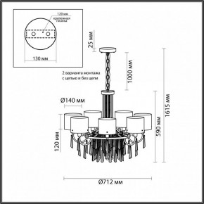 Подвесная люстра Odeon Light Nicole 4886/7 в Кунгуре - kungur.mebel24.online | фото 7