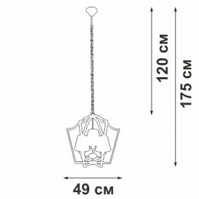 Подвесная люстра Vitaluce V4991 V4991-8/3 в Кунгуре - kungur.mebel24.online | фото 3