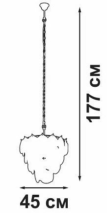 Подвесная люстра Vitaluce V5280 V5280-8/7 в Кунгуре - kungur.mebel24.online | фото 5