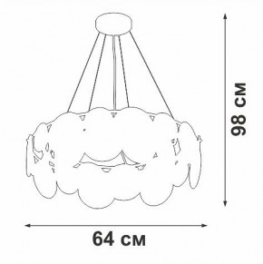 Подвесная люстра Vitaluce V5801 V5801-8/6S в Кунгуре - kungur.mebel24.online | фото 7