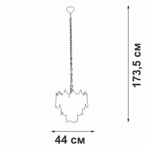 Подвесная люстра Vitaluce V5813 V5813-8/5 в Кунгуре - kungur.mebel24.online | фото 3