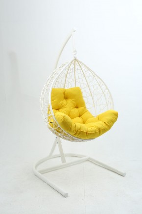 Подвесное кресло Бароло (белый/желтый) в Кунгуре - kungur.mebel24.online | фото
