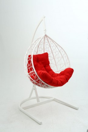 Подвесное кресло Бароло (белый/красный) в Кунгуре - kungur.mebel24.online | фото
