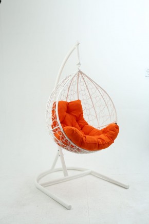 Подвесное кресло Бароло (белый/оранжевый) в Кунгуре - kungur.mebel24.online | фото