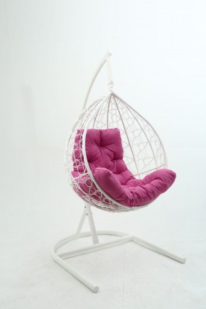 Подвесное кресло Бароло (белый/розовый) в Кунгуре - kungur.mebel24.online | фото